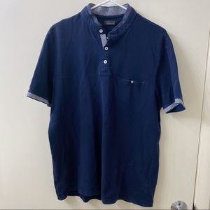 Zara: Men’s Top with Double Layer Collar